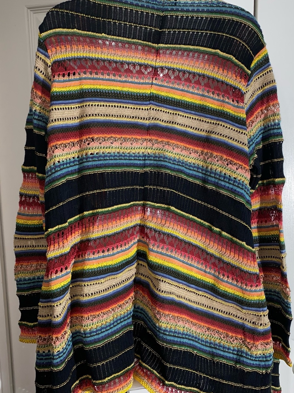 New $598 Polo Ralph Lauren Women Linen Knit Cardigan Sweater Draped M  AA22 - Picture 7 of 11